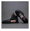 Mens Handmade Sneakers Leather Breathable Dress Shoes Luxury Shoes Casual Shoes Flat Footwear Classic Black White Men Fashion Walking Leather Mens Sneakers by Stevvex