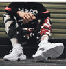 Mens High Top Fashion Socks Sneakers Men Trend Comfortable Casual Shoes Outdoor Non-slip Breathable Men's Height Increasing Casual Outdoor High Quality Mesh Walking Jogging Sneakers by Stevvex