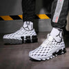Mens Lightweight Breathable White Sneakers Casual Spring New Fashion Comfortable Walking Slip-On Sneakers Breathable Fashion Athletic Gym Casual Tennis Sneakers Modern Design Shoes by Stevvex