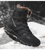 Mens Outdoor Sports Hiking Boots Wear Resisting Work Shoes Footwear Mountain Sport Mid-Cut Black Hiking Boots Outdoor Mountaineering Outdoor Winter Shoes by Stevvex