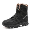 Mens Outdoor Sports Hiking Boots Wear Resisting Work Shoes Footwear Mountain Sport Mid-Cut Black Hiking Boots Outdoor Mountaineering Outdoor Winter Shoes by Stevvex
