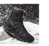 Mens Outdoor Sports Hiking Boots Wear Resisting Work Shoes Footwear Mountain Sport Mid-Cut Black Hiking Boots Outdoor Mountaineering Outdoor Winter Shoes by Stevvex
