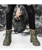 Mens Outdoor Sports Hiking Boots Wear Resisting Work Shoes Footwear Mountain Sport Mid-Cut Black Hiking Boots Outdoor Mountaineering Outdoor Winter Shoes by Stevvex