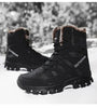 Mens Outdoor Sports Hiking Boots Wear Resisting Work Shoes Footwear Mountain Sport Mid-Cut Black Hiking Boots Outdoor Mountaineering Outdoor Winter Shoes by Stevvex
