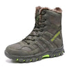 Mens Outdoor Sports Hiking Boots Wear Resisting Work Shoes Footwear Mountain Sport Mid-Cut Black Hiking Boots Outdoor Mountaineering Outdoor Winter Shoes by Stevvex