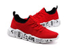 Mens Sport Sneakers Casual Fashion New Light Breathable Red Mesh High Quality Comfortable Running Shoes Men Casual Breathable Walking Sport Athletic Sneakers Gym Tennis Slip On Lightweight Mens Sneakers by Stevvex