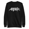 MERCHMOMENT Anthrax - White Core Logo Sweatshirt [Apparel] by Rock Band Apparel