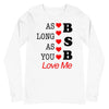 MERCHMOMENT Backstreet Boys - As Long as You Love Me Long Sleeve T-Shirt [Apparel] by Rock Band Apparel