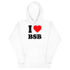 MERCHMOMENT Backstreet Boys - Love BSB White Hoodie [Apparel] by Rock Band Apparel