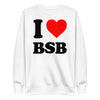 MERCHMOMENT Backstreet Boys - Love BSB White Sweatshirt [Apparel] by Rock Band Apparel