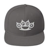 MERCHMOMENT Five Finger Death Punch Grey Knuckles Embroidered Snapback Hat [Apparel] by Rock Band Apparel