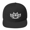 MERCHMOMENT Five Finger Death Punch White Knuckles Embroidered Snapback Hat [Apparel] by Rock Band Apparel