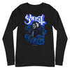 MERCHMOMENT Ghost - Blue Roses Long Sleeve T-Shirt [Apparel] by Rock Band Apparel