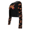 MERCHMOMENT Ghost Patterned Sleeves Women's Mesh Top [Apparel] by Rock Band Apparel