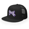 MERCHMOMENT Ghost Purple Logo Embroidered Trucker Hat [Apparel] by Rock Band Apparel