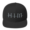 MERCHMOMENT HIM Classic Logo Black Embroidered Snap Back Hat [Hat] by Rock Band Apparel