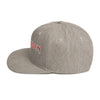 MERCHMOMENT Iron Maiden Classic Logo Grey Embroidered Snap Back Hat [Apparel] by Rock Band Apparel