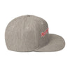 MERCHMOMENT Iron Maiden Classic Logo Grey Embroidered Snap Back Hat [Apparel] by Rock Band Apparel