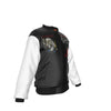 MERCHMOMENT Iron Maiden Tres Logos Bomber Jacket [Jacket] by Rock Band Apparel