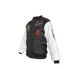 MERCHMOMENT Iron Maiden Tres Logos Bomber Jacket [Jacket] by Rock Band Apparel