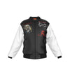 MERCHMOMENT Iron Maiden Tres Logos Bomber Jacket [Jacket] by Rock Band Apparel