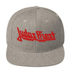 MERCHMOMENT Judas Priest Electric Logo Gray Snapback Hat [Hat] by Rock Band Apparel