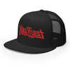 MERCHMOMENT Judas Priest Electric Red Logo Embroidered Trucker Hat [Apparel] by Rock Band Apparel