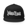 MERCHMOMENT Judas Priest Electric White Logo Embroidered Trucker Hat [Apparel] by Rock Band Apparel
