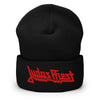 MERCHMOMENT Judas Priest Embroidered Logo Beanie [Hat] by Rock Band Apparel