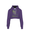 MERCHMOMENT Megadeth Vic Suit Women's Cropped Hoodie [Apparel] by Rock Band Apparel