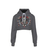 MERCHMOMENT Megadeth Vintage Blades Women's Cropped Hoodie [Apparel] by Rock Band Apparel