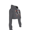 MERCHMOMENT Megadeth Vintage Blades Women's Cropped Hoodie [Apparel] by Rock Band Apparel