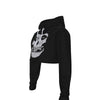 MERCHMOMENT Misfits Classic Skull Women's Cropped Hoodie [Apparel] by Rock Band Apparel