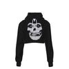 MERCHMOMENT Misfits Classic Skull Women's Cropped Hoodie [Apparel] by Rock Band Apparel
