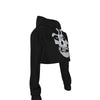 MERCHMOMENT Misfits Classic Skull Women's Cropped Hoodie [Apparel] by Rock Band Apparel