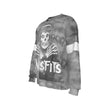 MERCHMOMENT Misfits Folded Skull All Over Print Sweatshirt [Apparel] by Rock Band Apparel