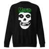 MERCHMOMENT Misfits - Green Skull Sweatshirt [Apparel] by Rock Band Apparel