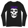 MERCHMOMENT Misfits - Purple Skull Long Sleeve T-Shirt [Apparel] by Rock Band Apparel
