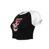 MERCHMOMENT Misfits Tagged Skull Women's Crop Top [Apparel] by Rock Band Apparel
