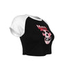MERCHMOMENT Misfits Tagged Skull Women's Crop Top [Apparel] by Rock Band Apparel