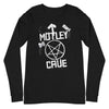 MERCHMOMENT Motley Crue - Black and White Logo Long Sleeve T-Shirt [Apparel] by Rock Band Apparel