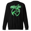 MERCHMOMENT Motley Crue - Neon Green Girls Sweatshirt [Apparel] by Rock Band Apparel