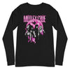 MERCHMOMENT Motley Crue - Neon Pink Long Sleeve T-Shirt [Apparel] by Rock Band Apparel