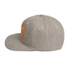 MERCHMOMENT Ozzy Osborne Grey Embroidered Snapback Hat [Apparel] by Rock Band Apparel