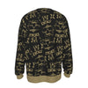MERCHMOMENT Ozzy Osbourne Crown Skull All Over Print Sweatshirt [Apparel] by Rock Band Apparel