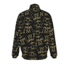 MERCHMOMENT Ozzy Osbourne Crown Skull Track Jacket [Jacket] by Rock Band Apparel