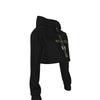 MERCHMOMENT Ozzy Osbourne Pray for Ozzy Women's Cropped Hoodie [Apparel] by Rock Band Apparel
