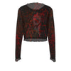 MERCHMOMENT Ozzy Osbourne Vampire Women's Mesh Top [Apparel] by Rock Band Apparel