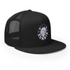 MERCHMOMENT Rob Zombie Purple Circle Embroidered Trucker Hat [Apparel] by Rock Band Apparel