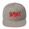 MERCHMOMENT Slayer Logo Embroidered Snapback Hat [Hat] by Rock Band Apparel